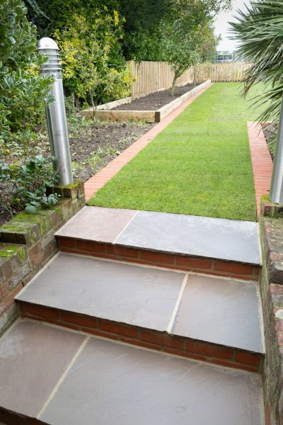 Backyard Steps Installation in Salem