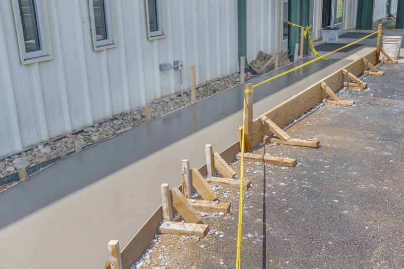 Cement Walkway Pouring